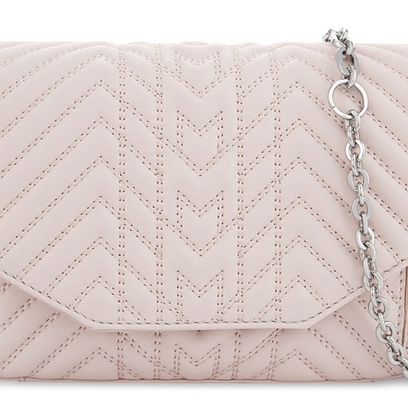 Maje Handbags - [NWT]Maje Light Pink Quilted Leather Crossbody Bag